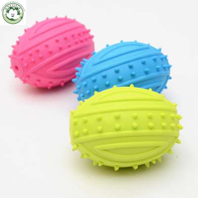 Pet teeth cleaning products environmentally friendly tpr non-toxic bite-resistant molar oval dog chew treat toy