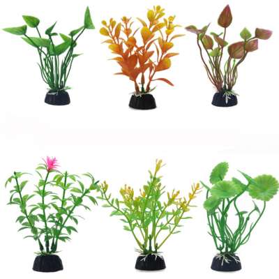 aquarium accessories decoration artificial plastic water plants for fish tank landscape