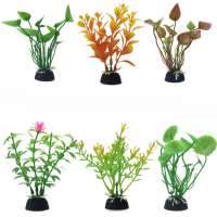 aquarium accessories decoration artificial plastic water plants for fish tank landscape