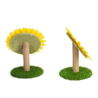 2020 Amazon new arrival pet supplies sunflower round cat scratcher