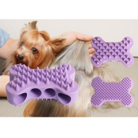 2020 Silicone Wholesale Pet Hair Remover Lint Grooming Washing Brush Pet Brush